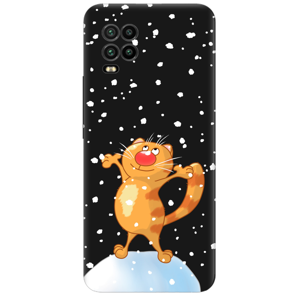 Чехол для Xiaomi Mi 10 lite черный матовый soft touch By Happy - фото 1