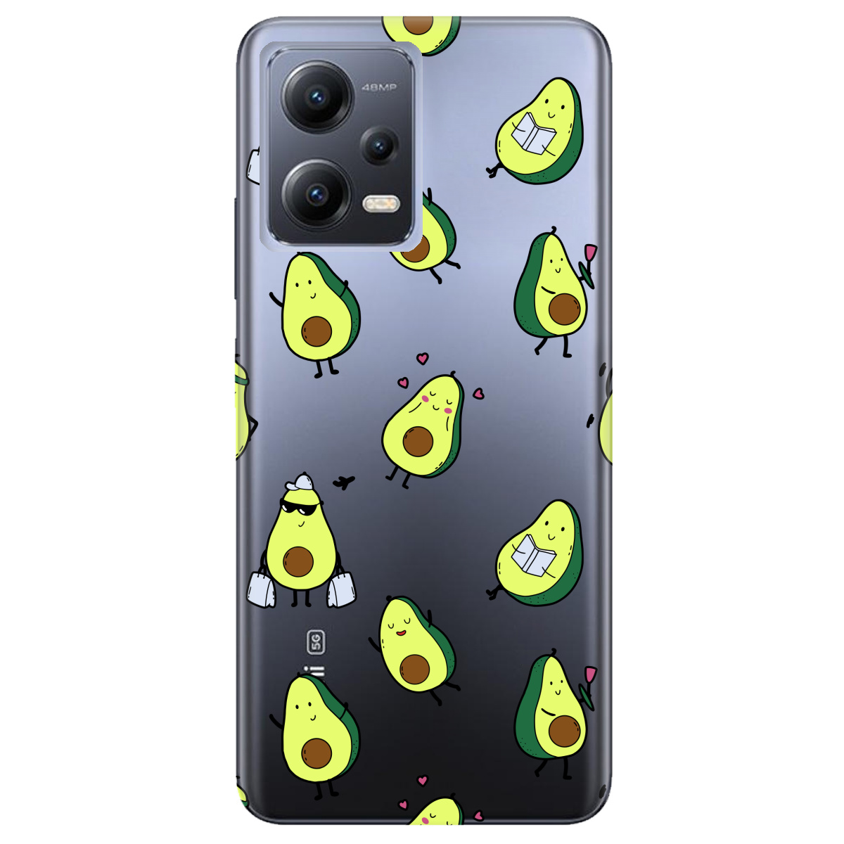 Чохол для Xiaomi Redmi Note 12 5G Cute avocado - фото 1