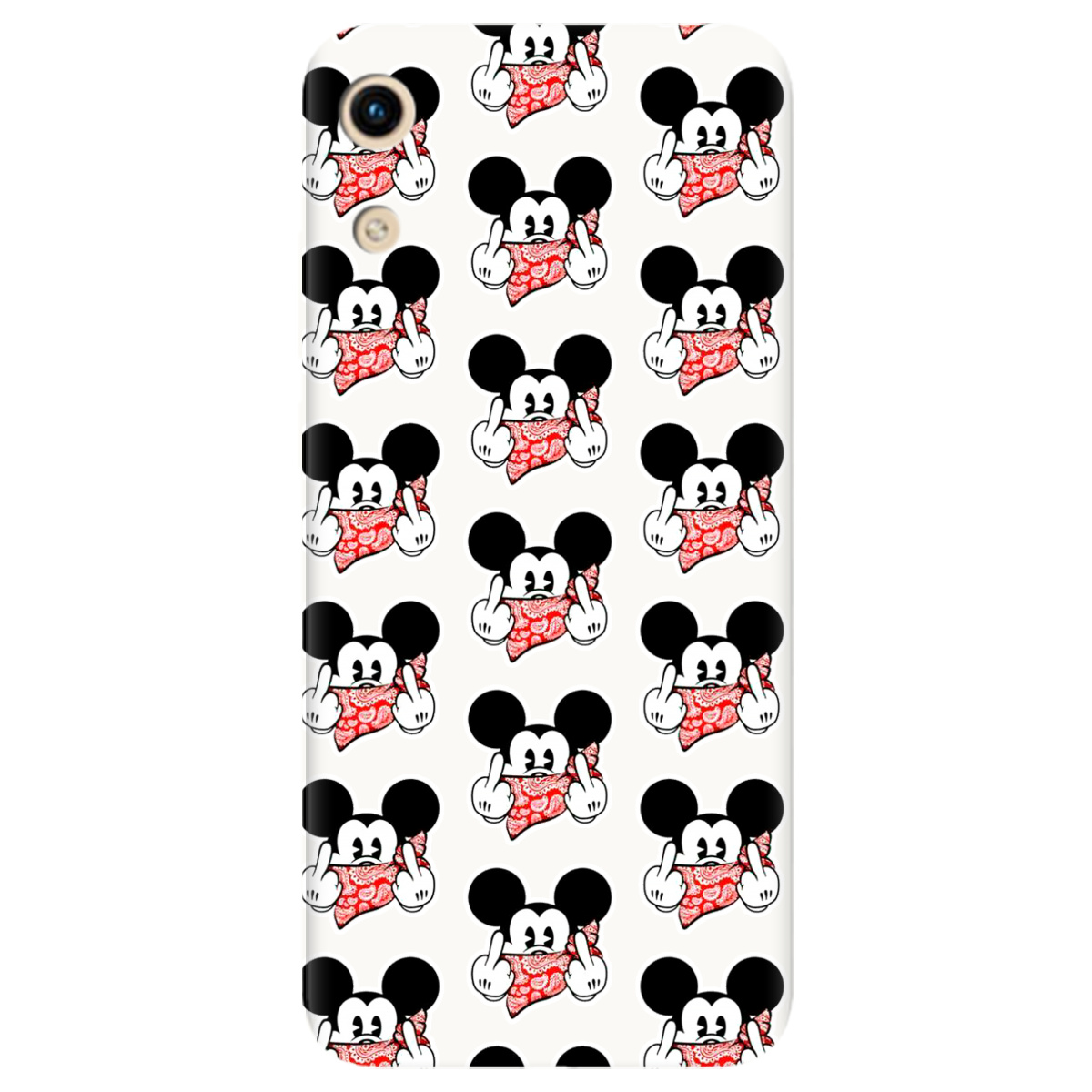 Чохол для Huawei Honor Play 8A Білий матовий soft touch Mickey Mouse - фото 1