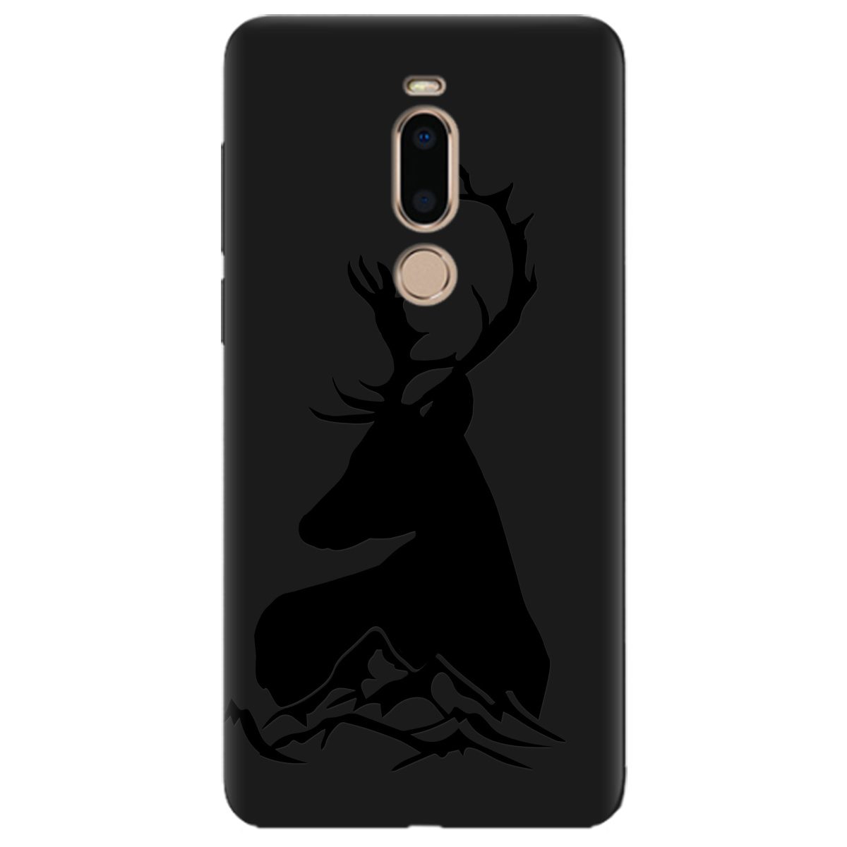 Чохол для Meizu M8 чорний матовий soft touch Moral - фото 1