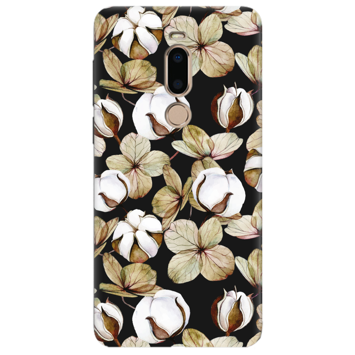 Чехол для Meizu M8 черный матовый soft touch Бавовна - фото 1