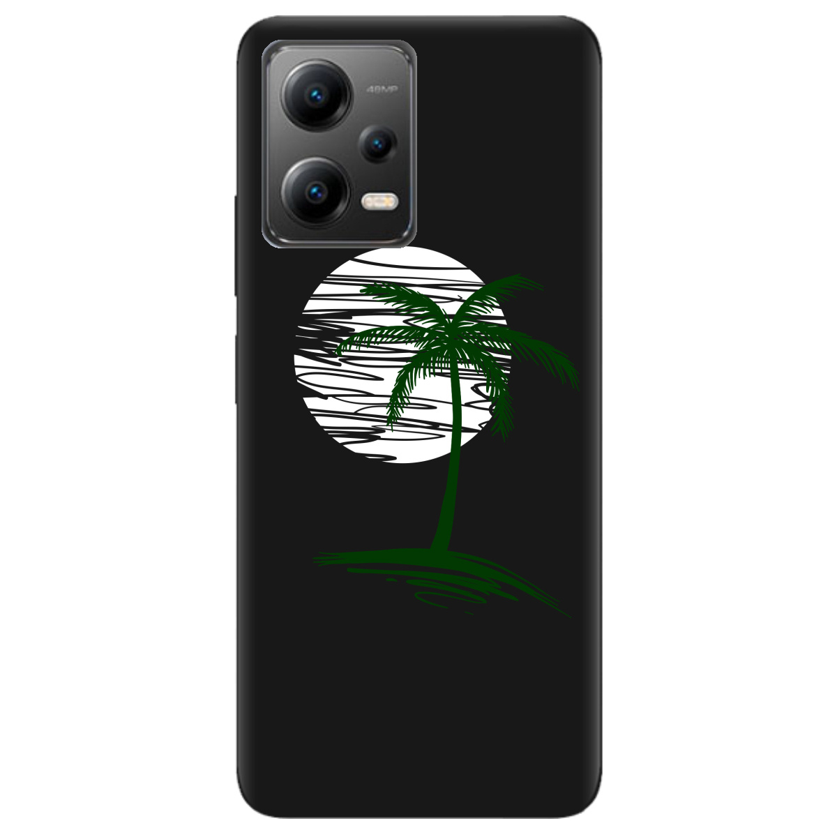 Чохол для Xiaomi Poco X5 5G чорний матовий soft touch Sunset - фото 1