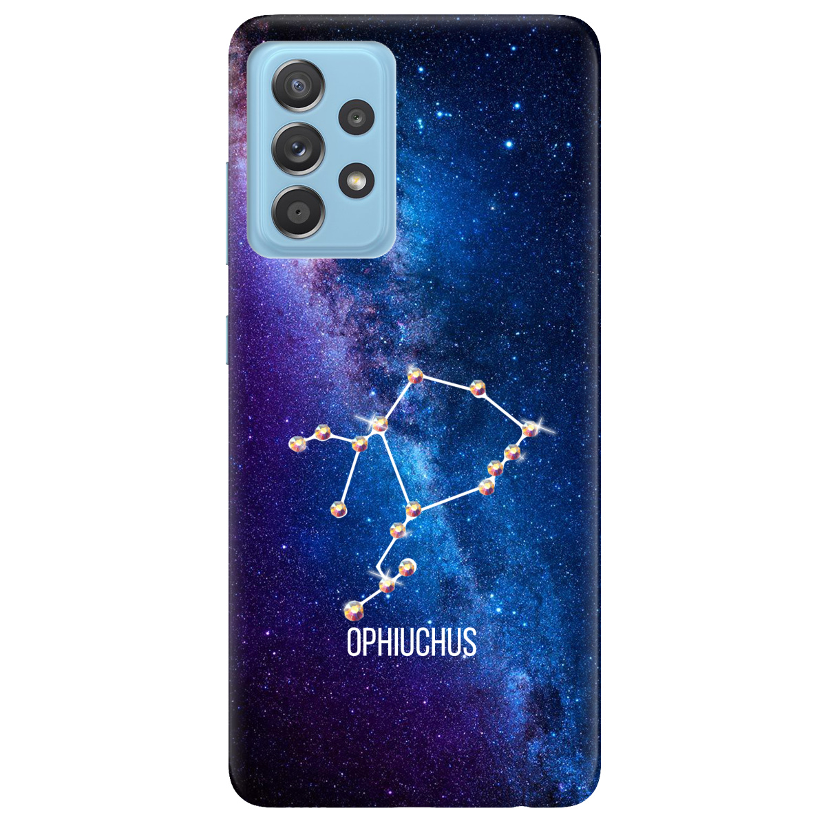 Чехол для Samsung Galaxy A52s Ophiuchus (Змееносец) со стразами - фото 1