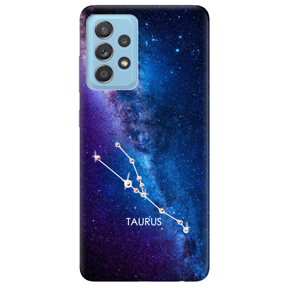 Чехол для Samsung Galaxy A52s Taurus (Телец) со стразами - фото 1