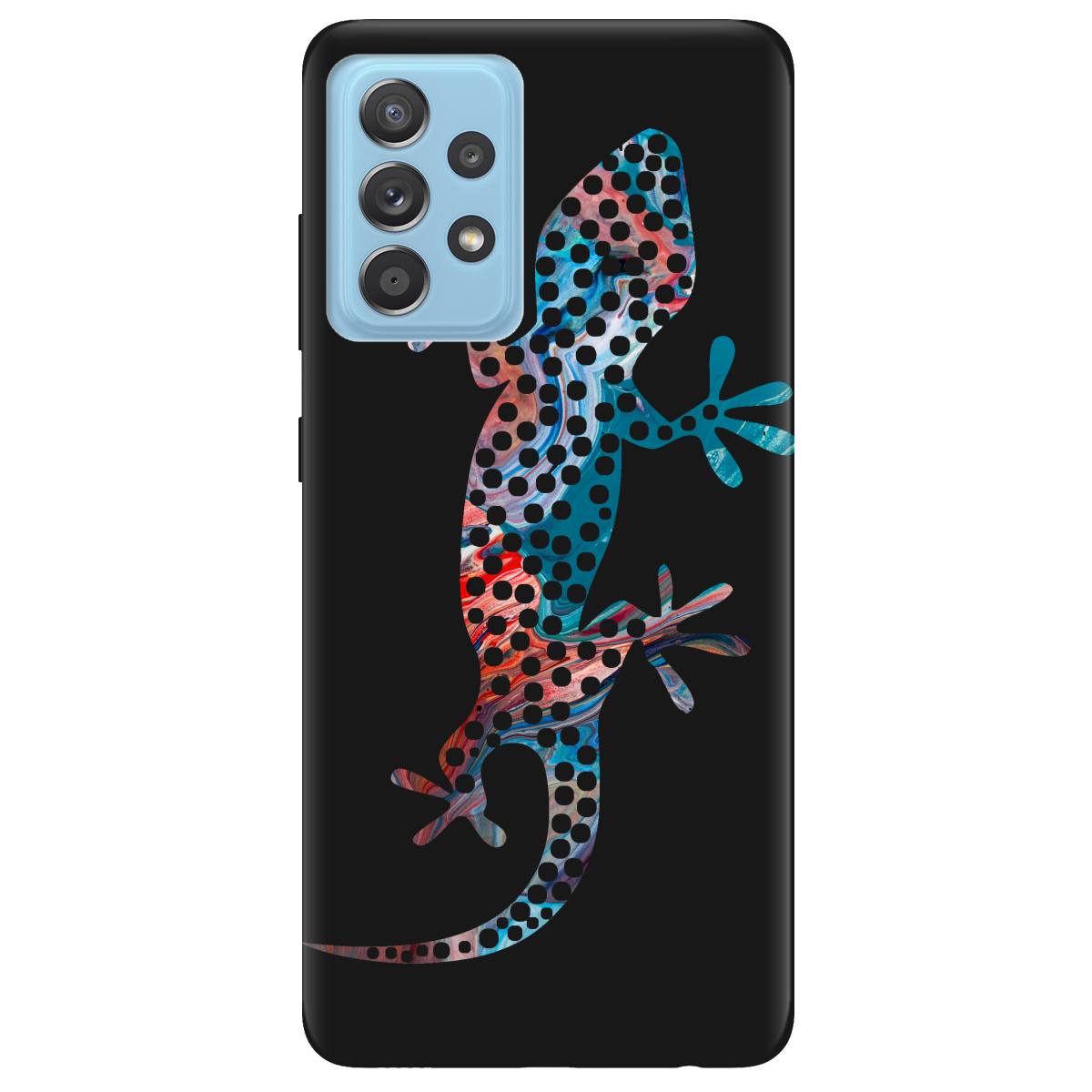 Чехол для Samsung Galaxy A52s черный матовый soft touch Chameleon - фото 1