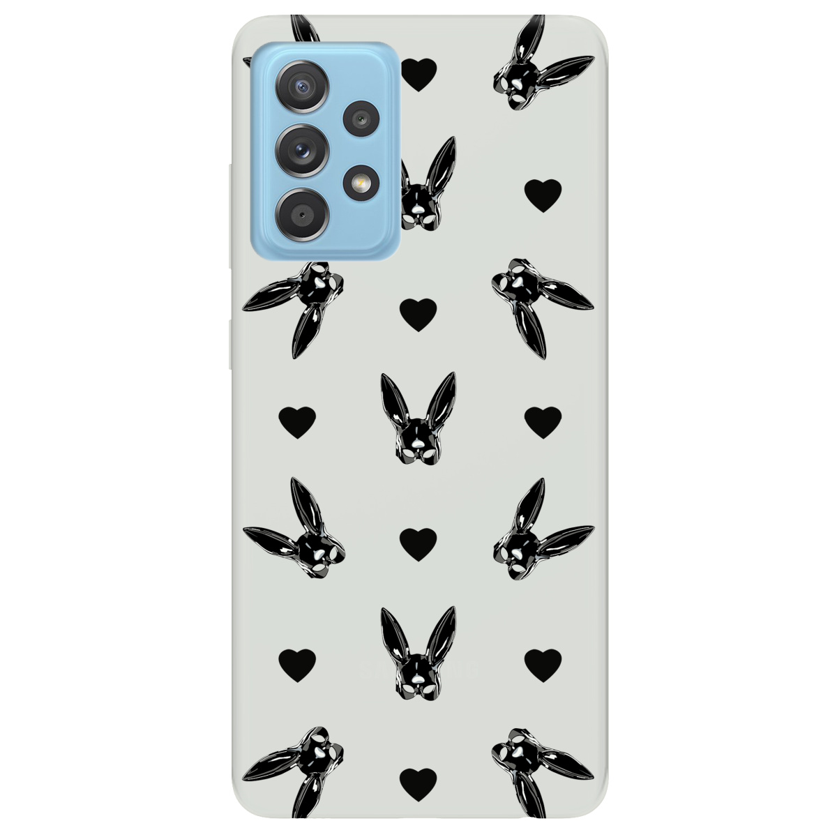 Чохол для Samsung Galaxy A52s напівпрозорий матовий soft touch Playboy mask - фото 1