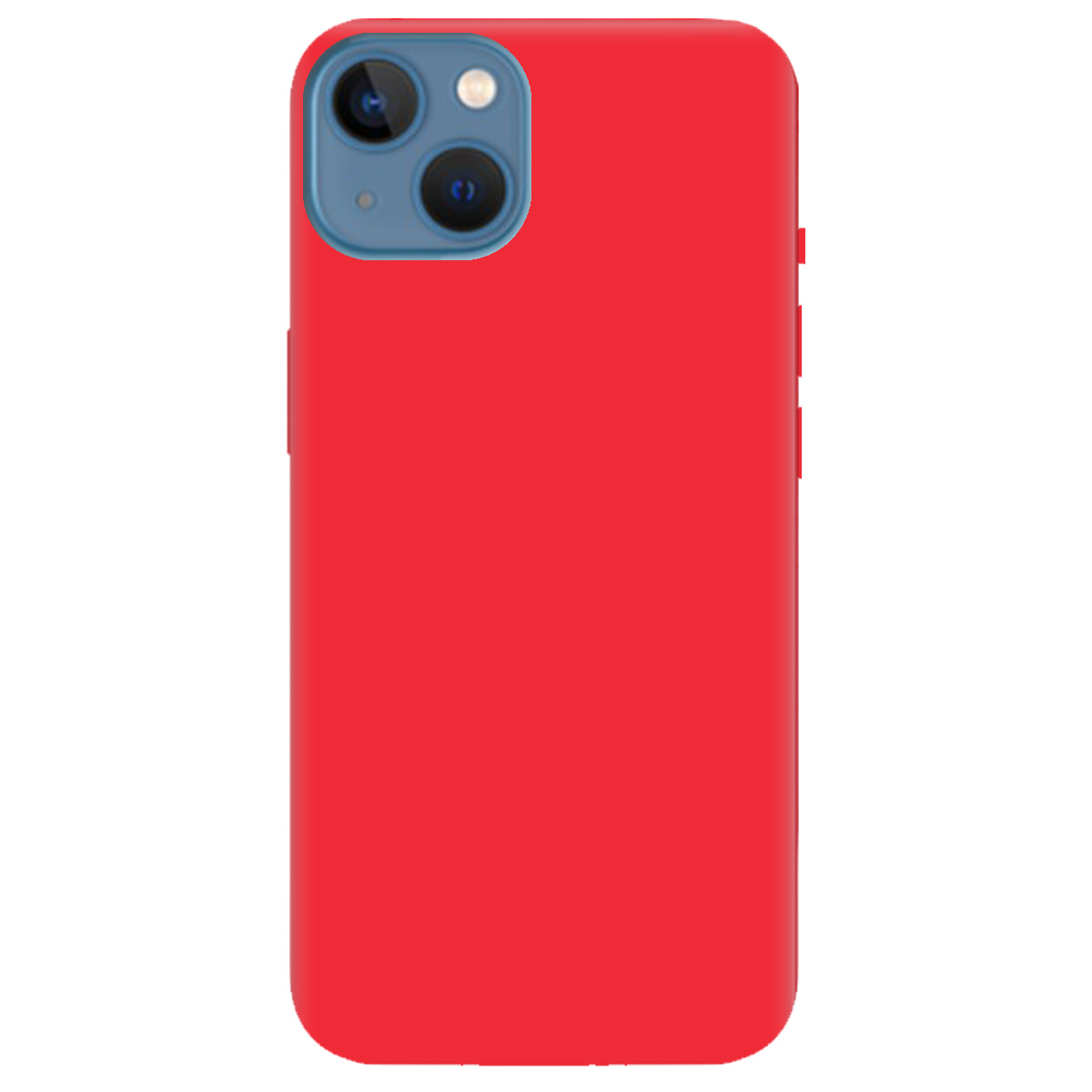 Чехол для Apple iPhone 13 ярко-красный матовый soft touch с индивидуальным дизайном - фото 1 Чехол для Apple iPhone 13 ярко-красный матовый soft touch с индивидуальным дизайном - фото 1 - Чехлы для телефонов