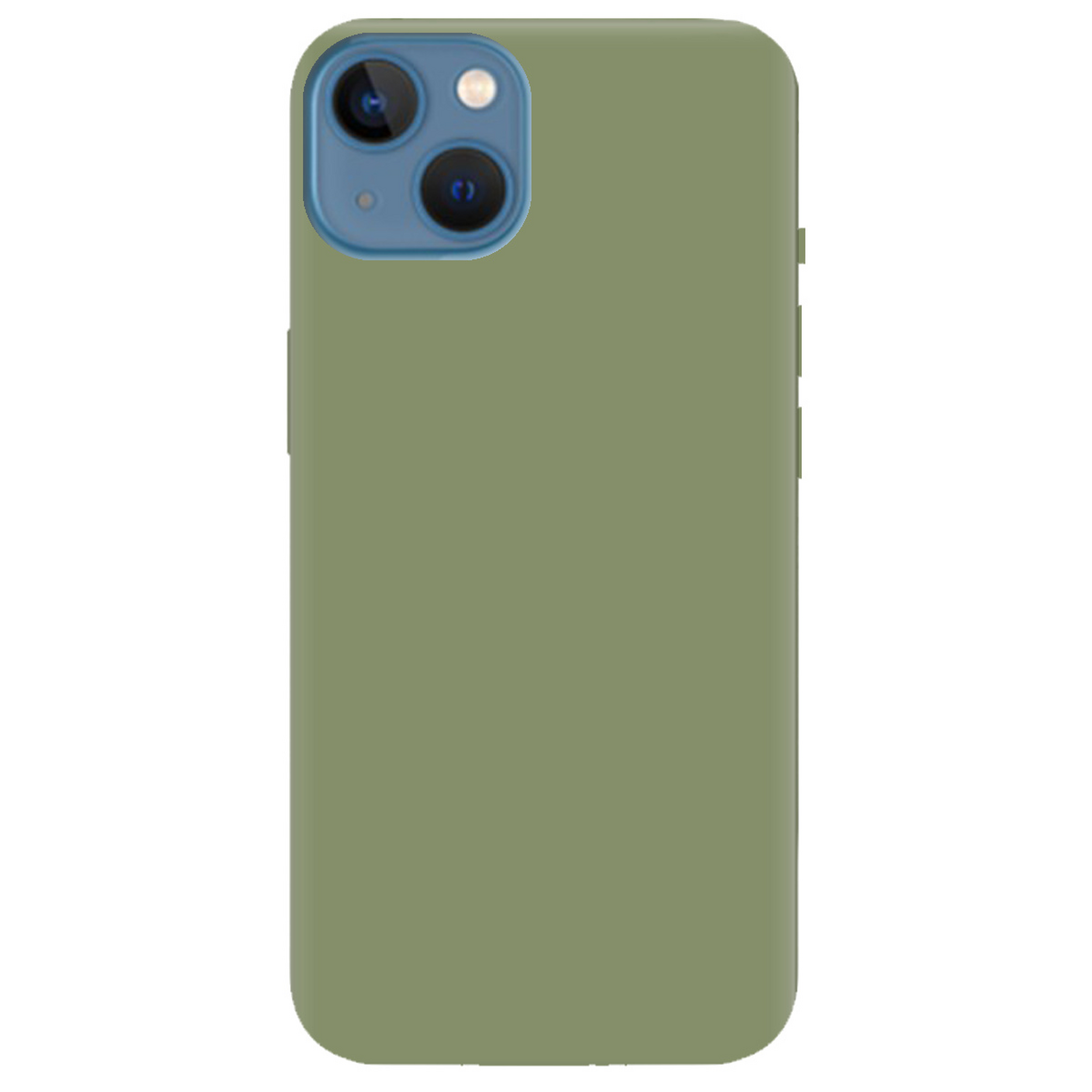 Чехол для Apple iPhone 13 оливковый матовый soft touch с индивидуальным дизайном - фото 1 Чехол для Apple iPhone 13 оливковый матовый soft touch с индивидуальным дизайном - фото 1 - Чехлы для телефонов