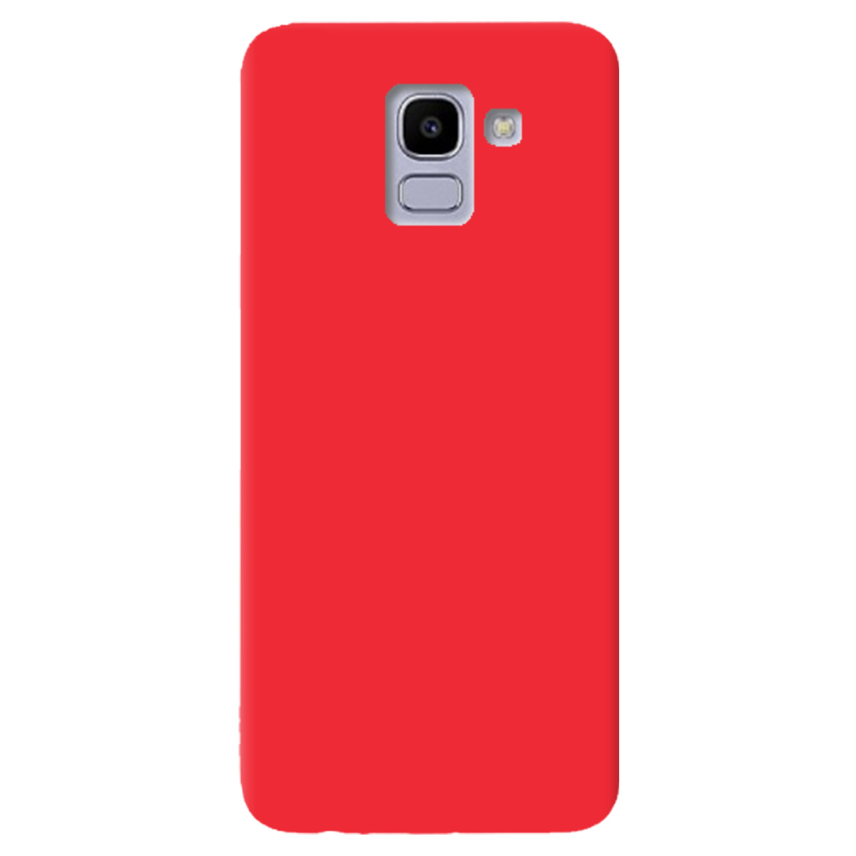 Чохол для Samsung Galaxy J6 2018 яскраво-червоний матовий soft touch - фото 1 - Чохли для телефонів