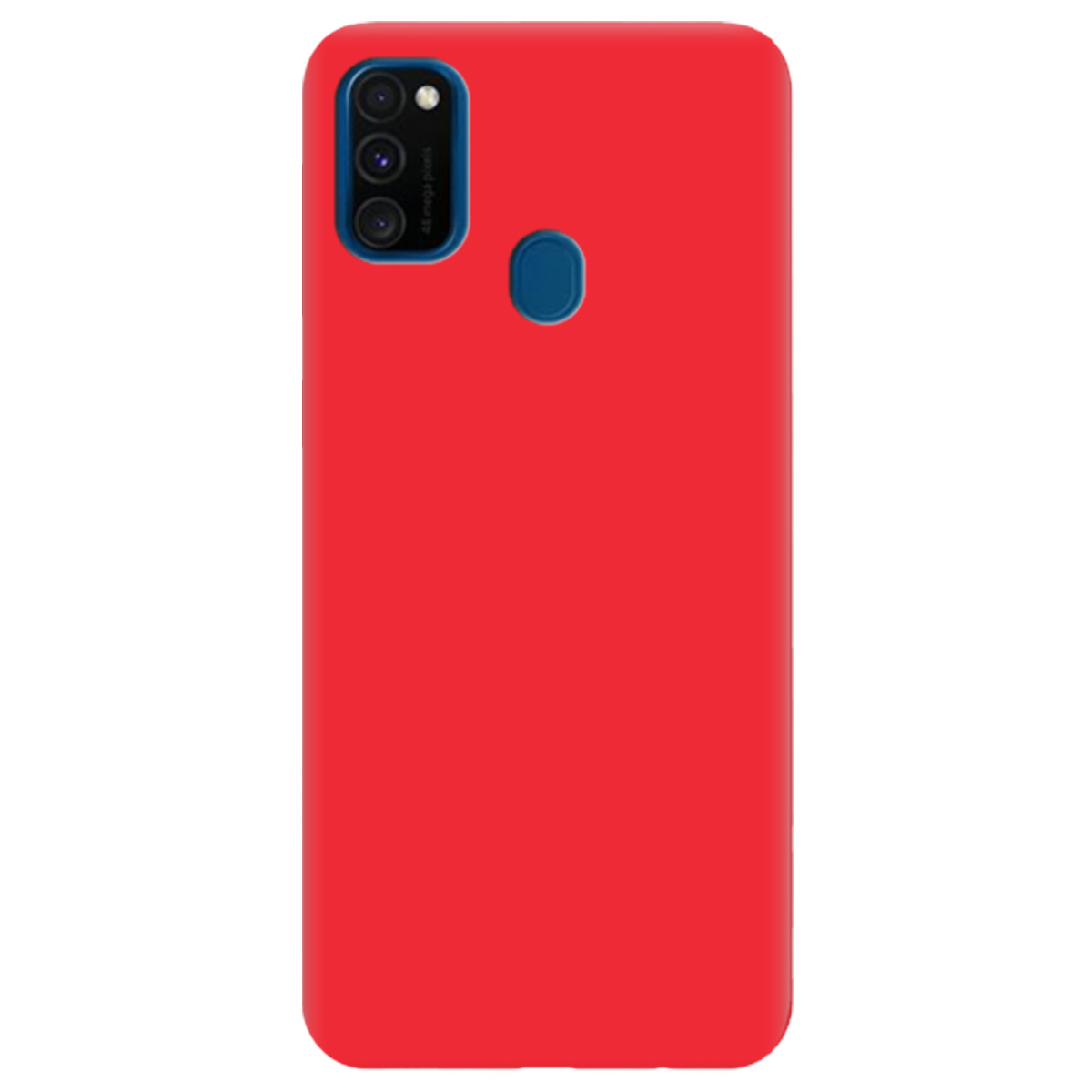 Чехол для Samsung Galaxy M30s ярко-красный матовый soft touch - фото 1 Чехол для Samsung Galaxy M30s ярко-красный матовый soft touch - фото 1 - Чехлы для телефонов