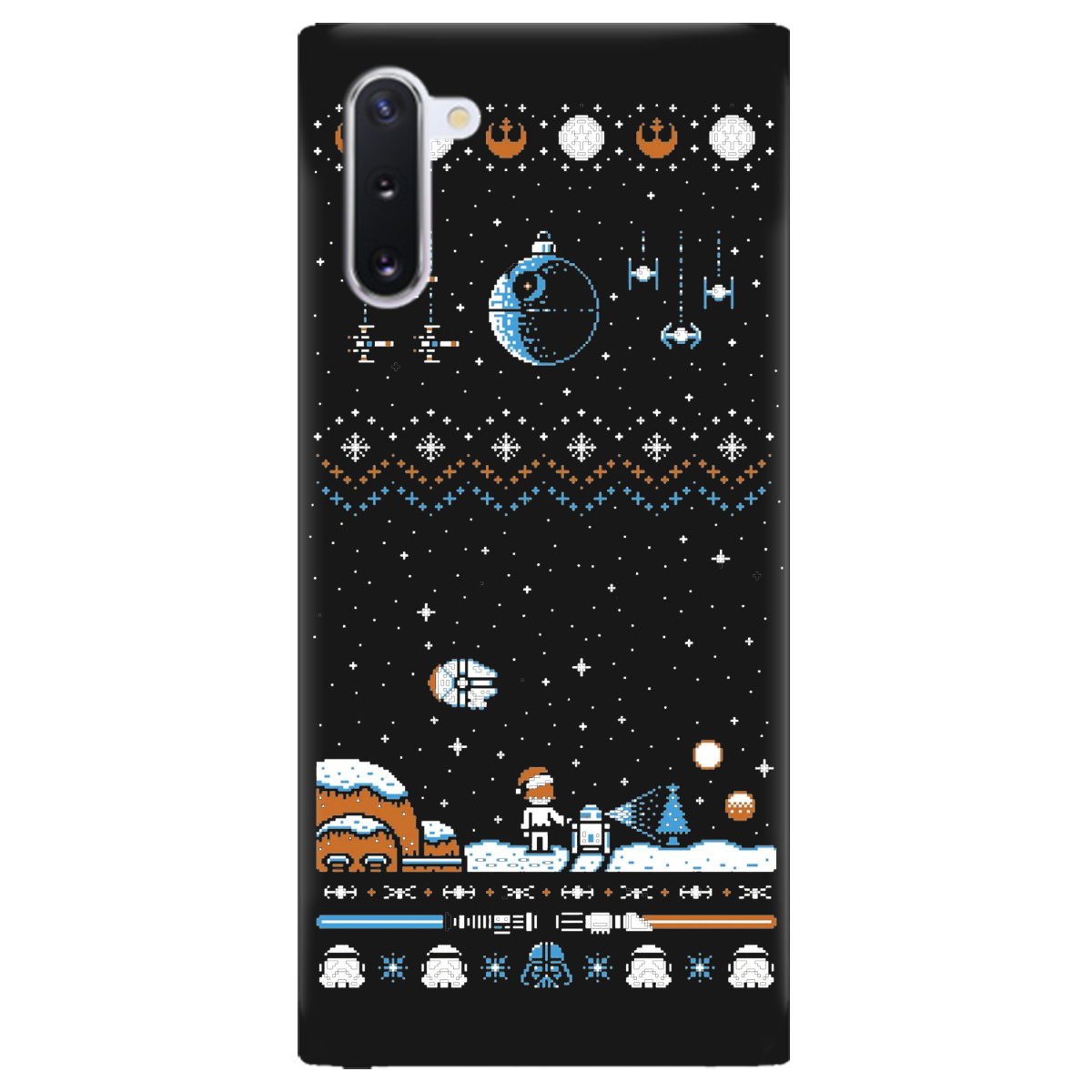 Чохол для Samsung Galaxy Note 10 чорний матовий soft touch Star wars - фото 1 - Чохли для телефонів