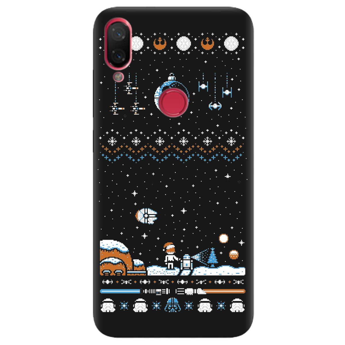 Чохол для Xiaomi Mi Play чорний матовий soft touch Star wars - фото 1 - Чохли для телефонів