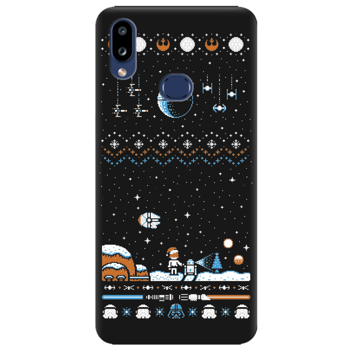 Чехол для Samsung Galaxy A10s черный матовый soft touch Star wars - фото 1 - Чехлы для телефонов