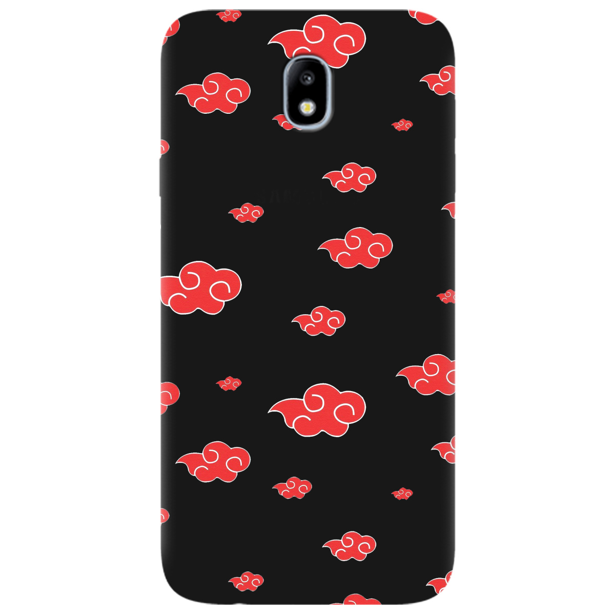 Чехол для Samsung Galaxy J7 2017 черный матовый soft touch Akatsuki - фото 1 - Чехлы для телефонов