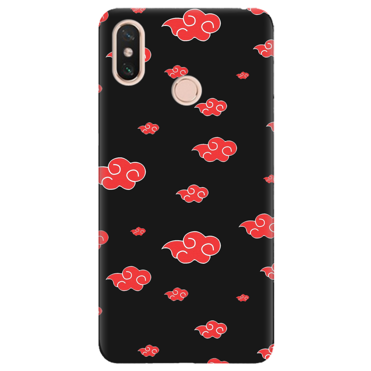 Чохол для Xiaomi Mi Max 3 чорний матовий soft touch Akatsuki - фото 1 - Чохли для телефонів