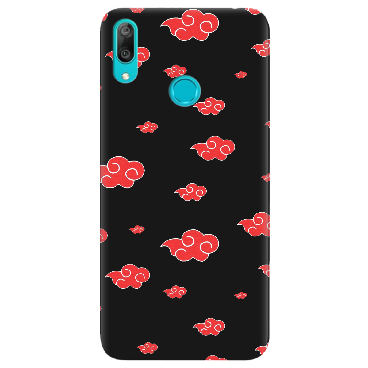 Чохол для Huawei Y7 2019 чорний матовий soft touch Akatsuki - фото 1 - Чохли для телефонів