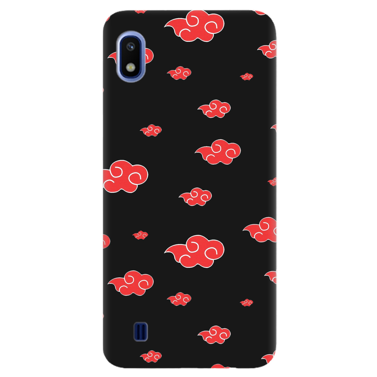 Чехол для Samsung Galaxy A10 черный матовый soft touch Akatsuki - фото 1 - Чехлы для телефонов