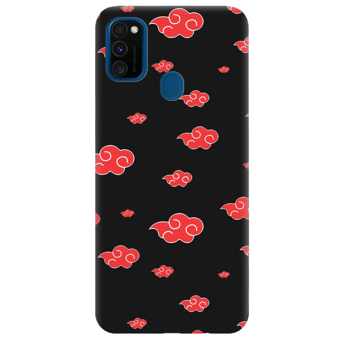 Чохол для Samsung Galaxy M21 чорний матовий soft touch Akatsuki - фото 1 - Чохли для телефонів