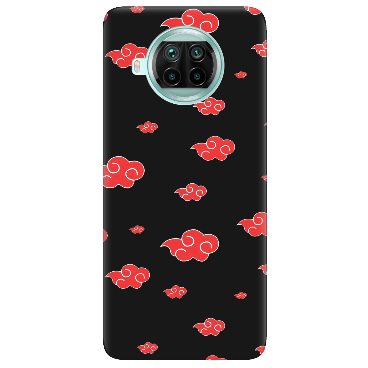 Чохол для Xiaomi Mi 10T Lite чорний матовий soft touch Akatsuki - фото 1 Чохол для Xiaomi Mi 10T Lite чорний матовий soft touch Akatsuki - фото 1 - Чохли для телефонів