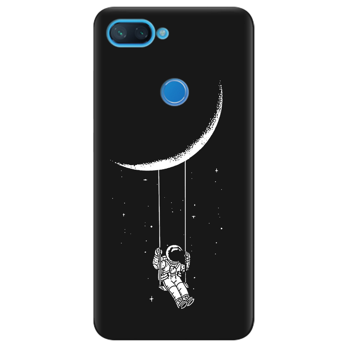 Чохол для Xiaomi Mi 8 Lite чорний матовий soft touch Swing - фото 1 - Чохли для телефонів