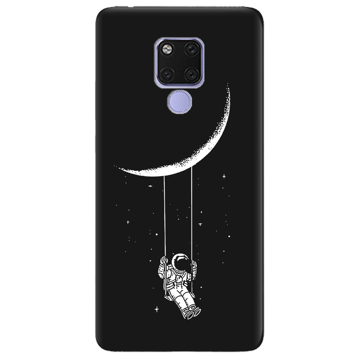 Чехол для Huawei Mate 20 черный матовый soft touch Swing - фото 1 - Чехлы для телефонов