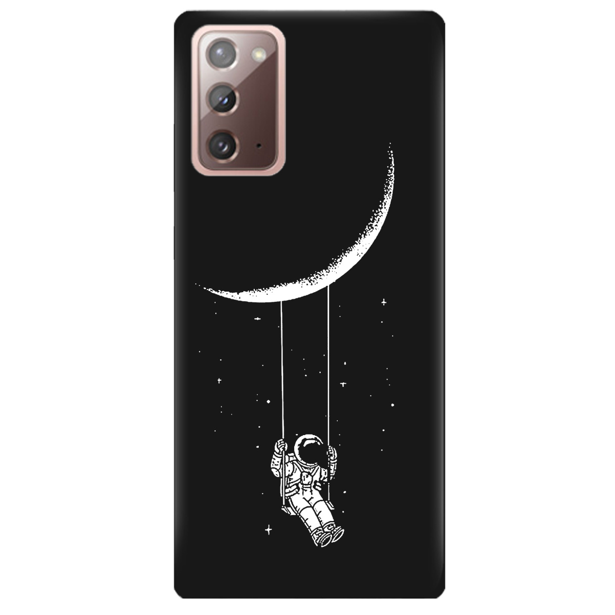 Чехол для Samsung Galaxy Note 20 черный матовый soft touch Swing - фото 1 - Чехлы для телефонов