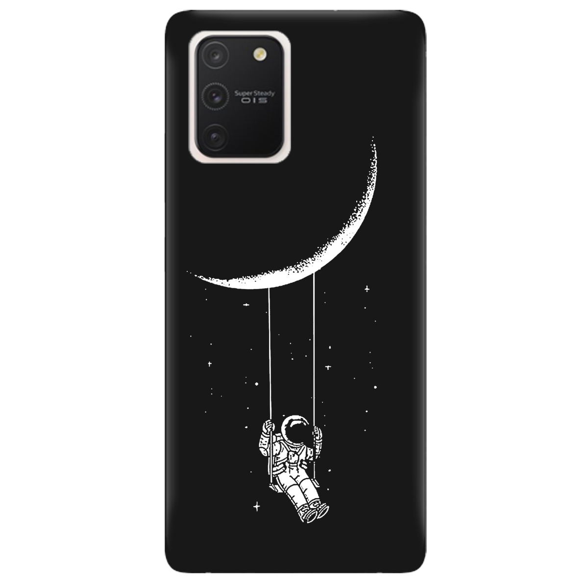 Чехол для Samsung Galaxy S10 Lite черный матовый soft touch Swing - фото 1 - Чехлы для телефонов