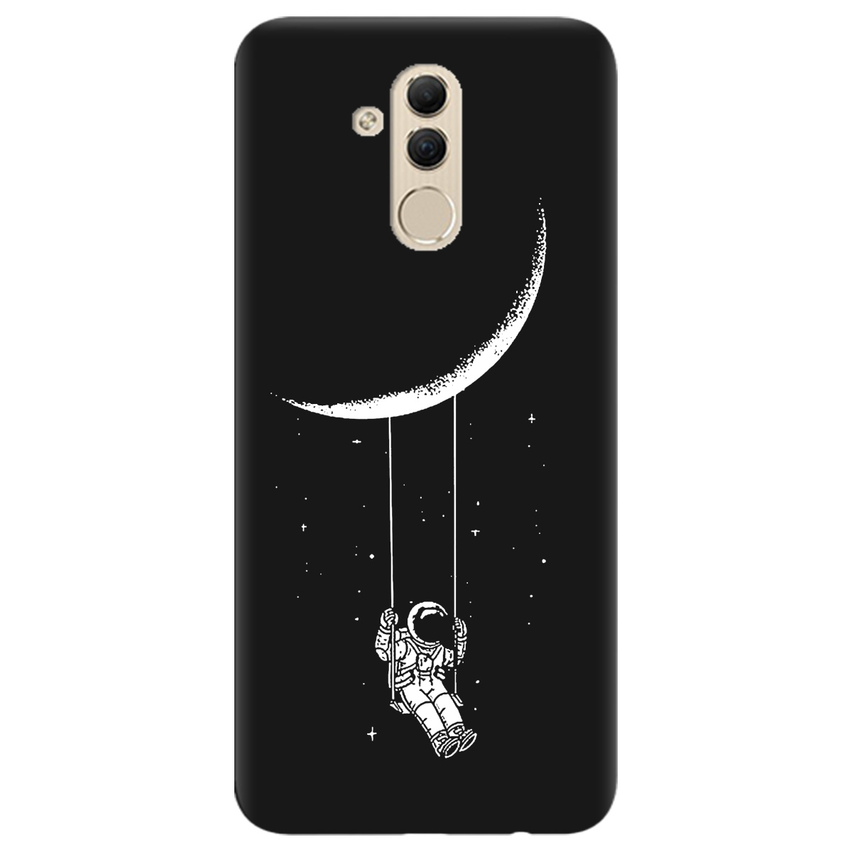 Чехол для Huawei Mate 20 Lite черный матовый soft touch Swing - фото 1 - Чехлы для телефонов