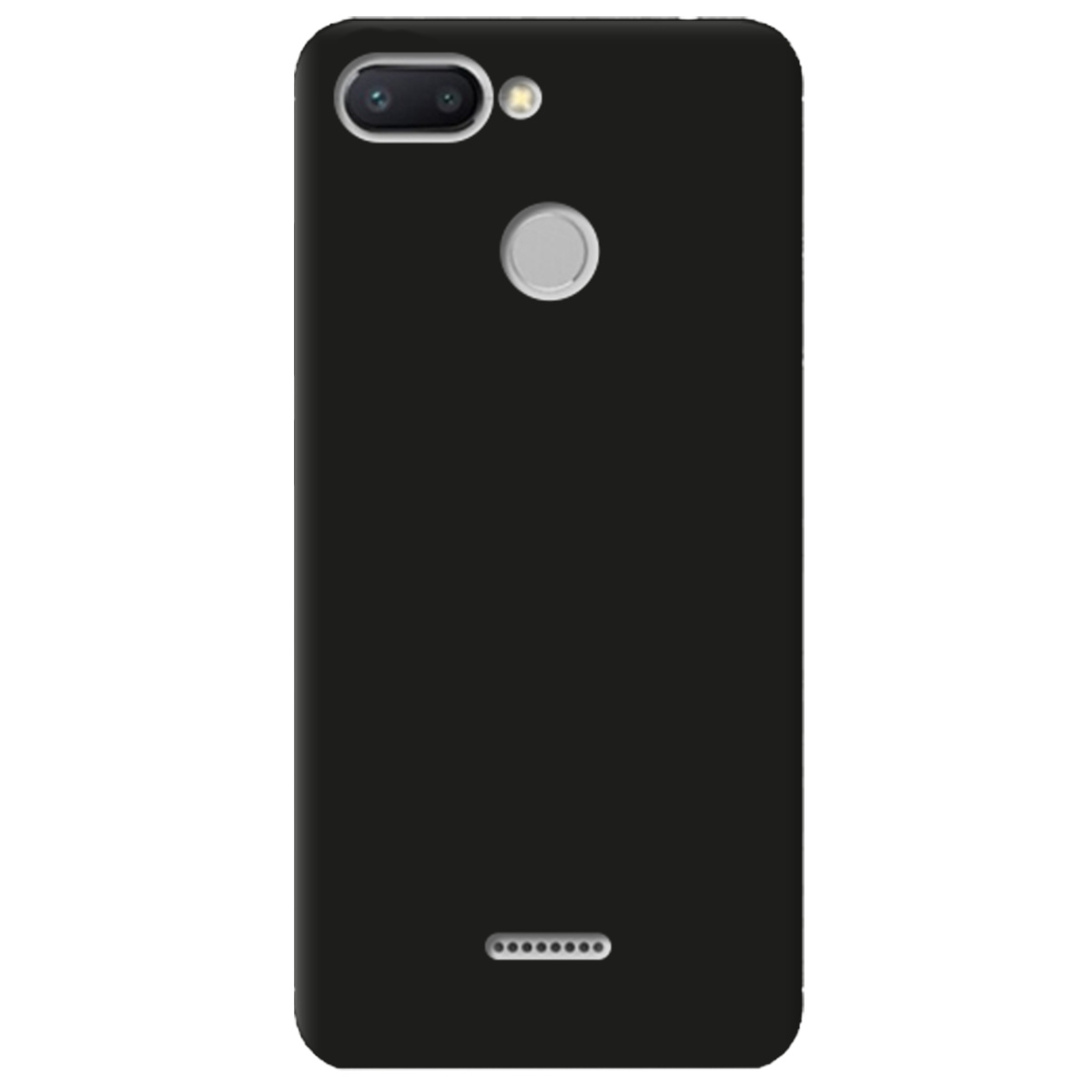 Чехол для Xiaomi Redmi 6 черный матовый soft touch - фото 1 - Чехлы для телефонов