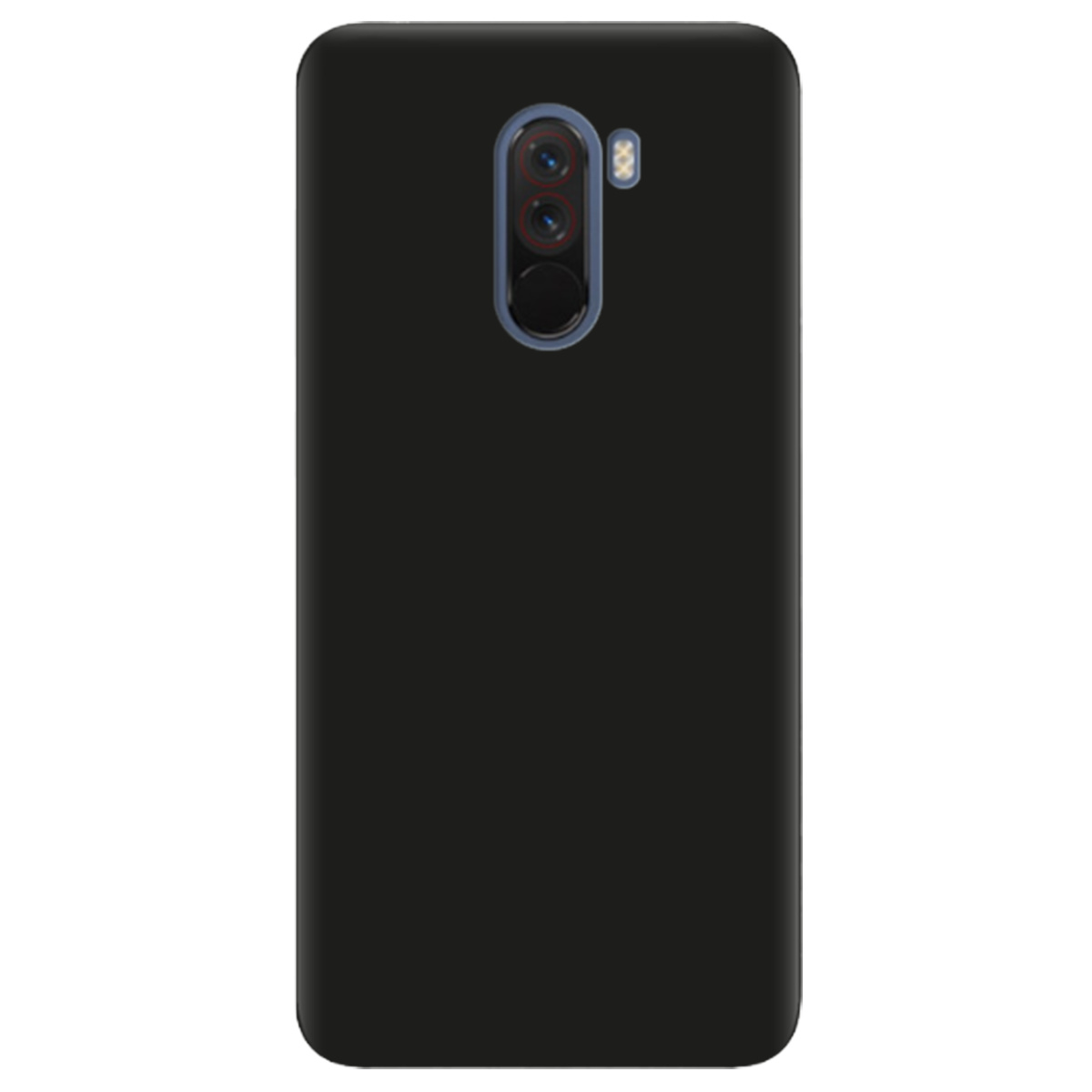 Чехол для Xiaomi Pocophone F1 черный матовый soft touch - фото 1 - Чехлы для телефонов