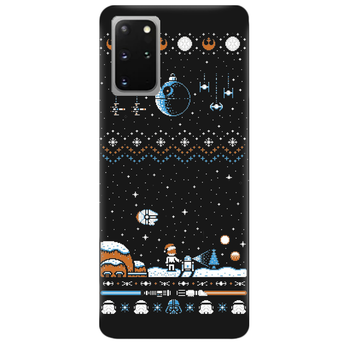 Чехол для Samsung Galaxy S20 Plus черный матовый soft touch Star wars - фото 1 - Чехлы для телефонов