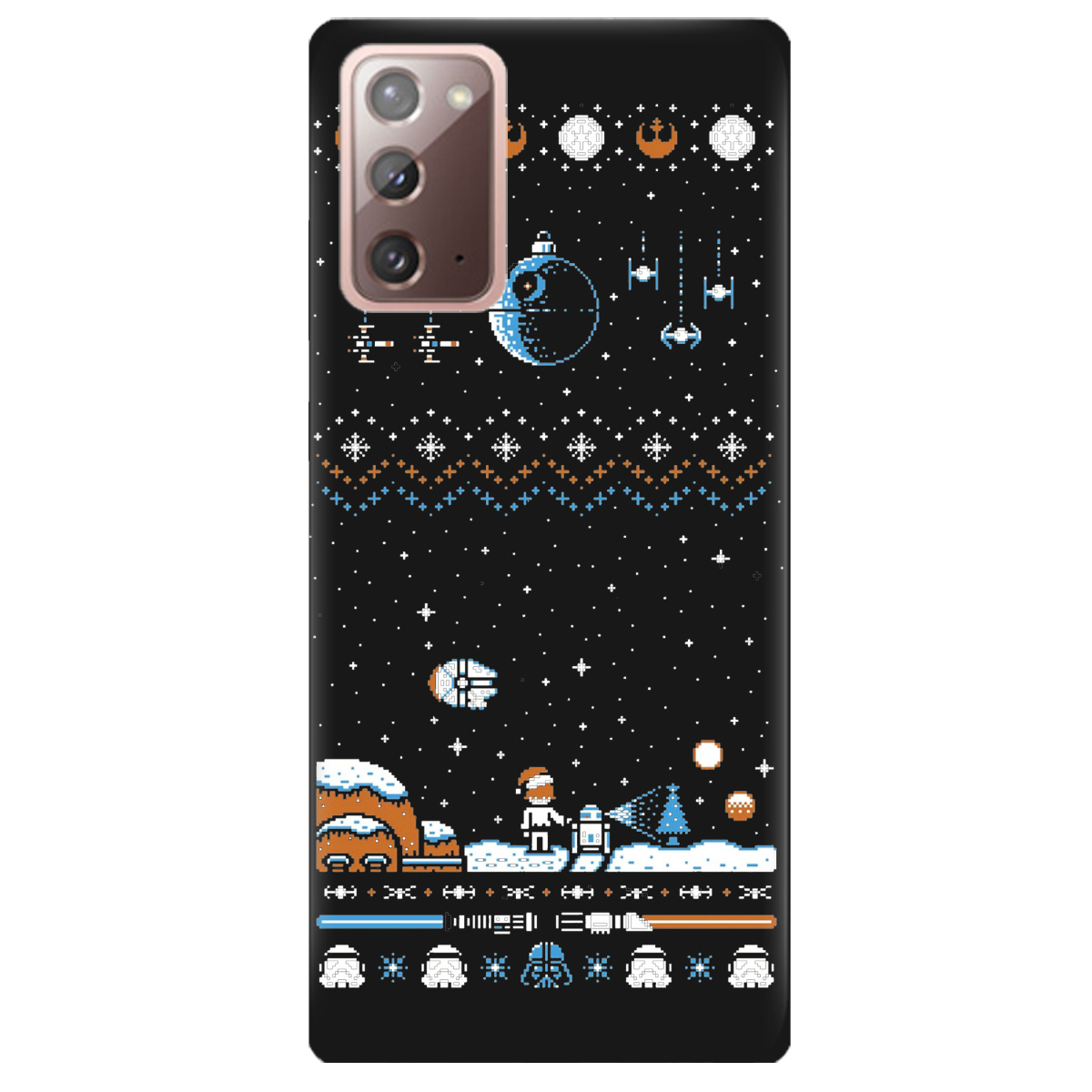 Чохол для Samsung Galaxy Note 20 чорний матовий soft touch Star wars - фото 1 - Чохли для телефонів