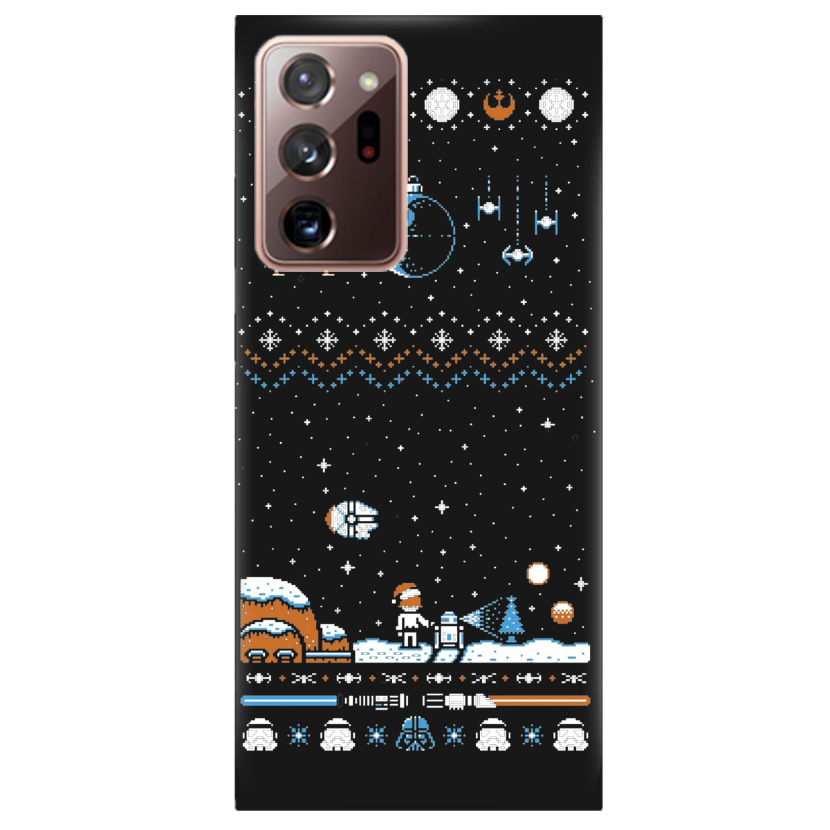 Чехол для Samsung Galaxy Note 20 Ultra черный матовый soft touch Star wars - фото 1 - Чехлы для телефонов