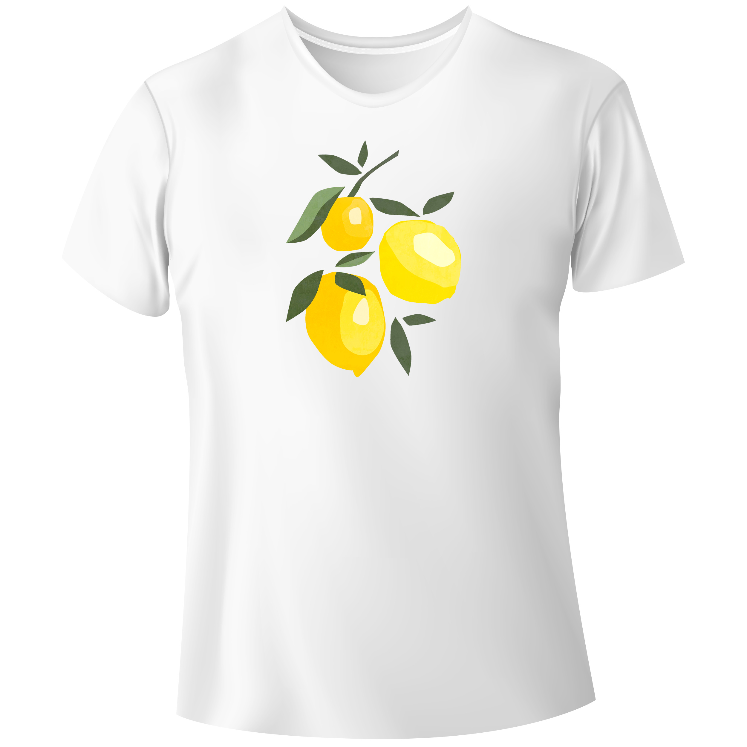 Футболка мужская белая модал Lemons S - фото 1 - Футболки