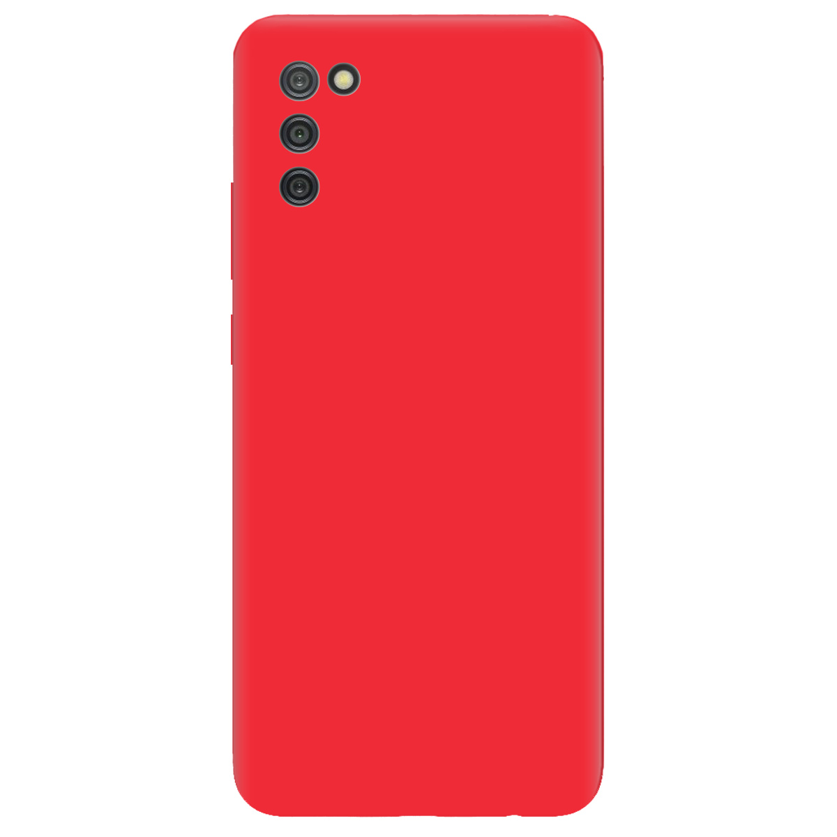 Чехол для Samsung Galaxy A02s ярко-красный матовый soft touch - фото 1 Чехол для Samsung Galaxy A02s ярко-красный матовый soft touch - фото 1 - Чехлы для телефонов