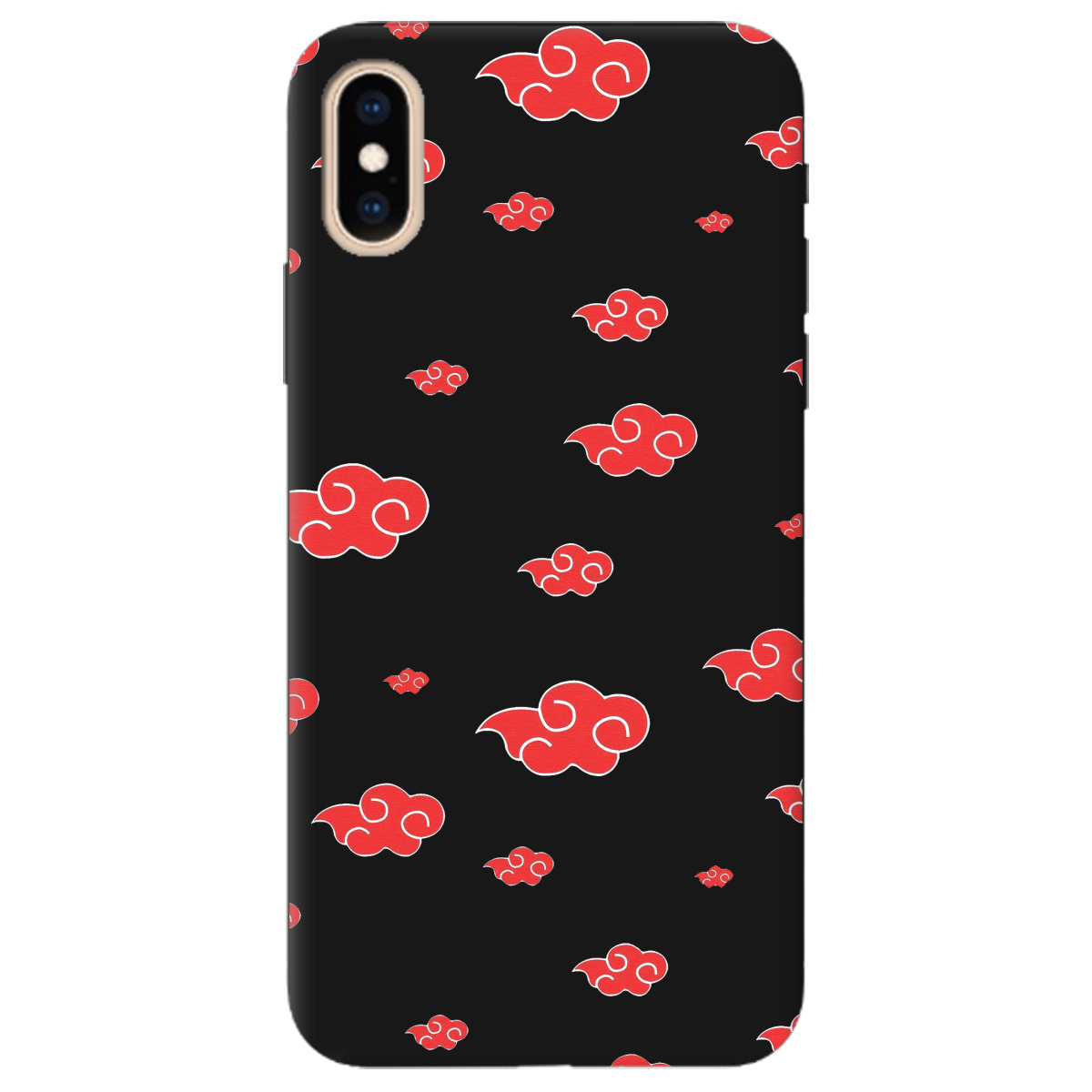 Чехол для Apple iPhone XS черный матовый soft touch Akatsuki - фото 1 - Чехлы для телефонов