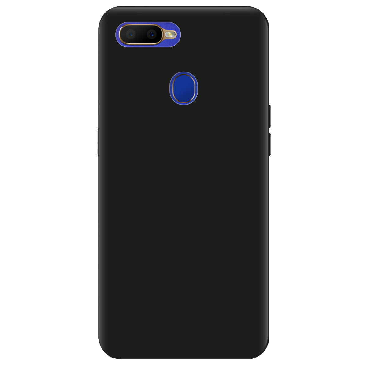 Чехол для Oppo A5s черный матовый soft touch - фото 1 - Чехлы для телефонов