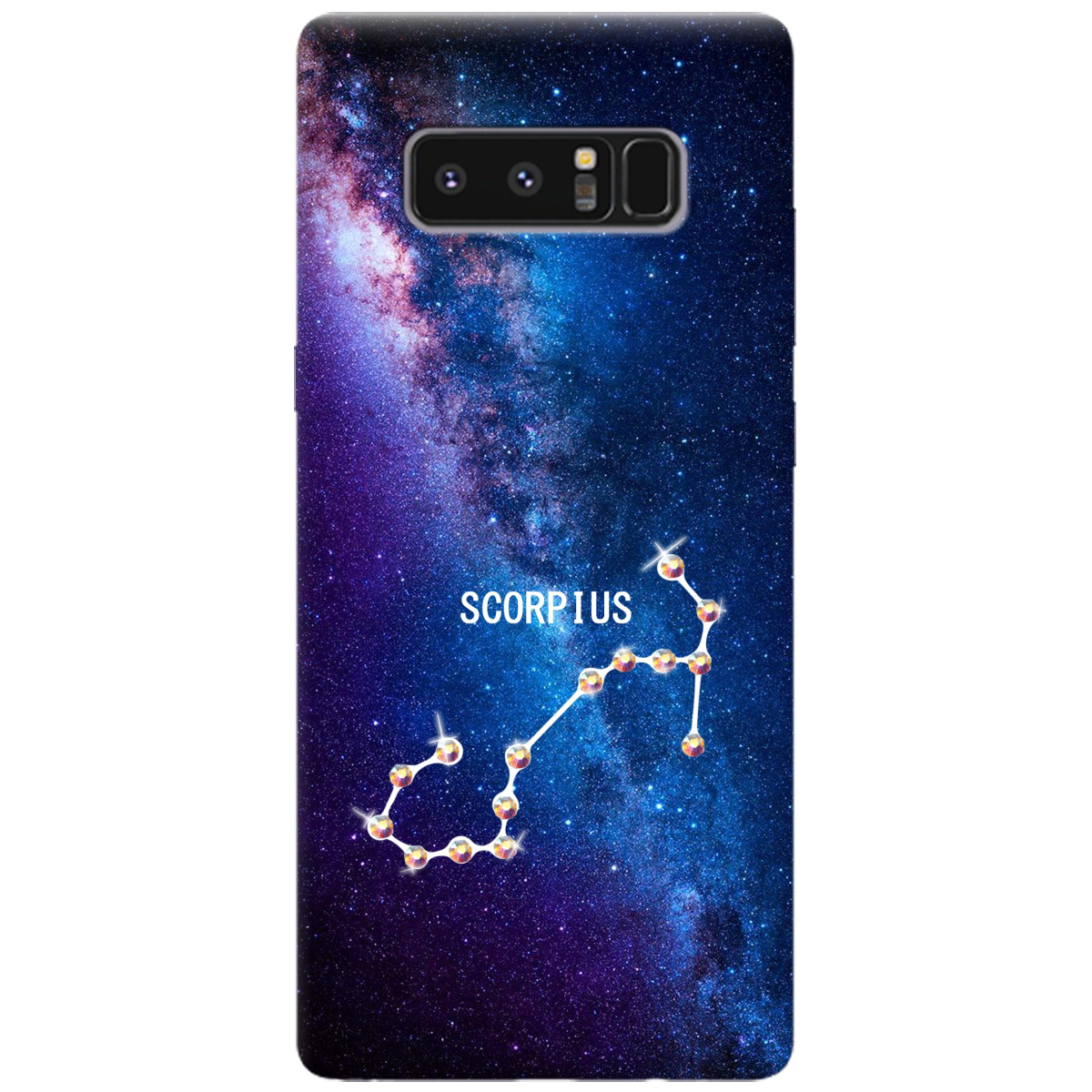 Чохол для Samsung Galaxy Note 8 Scorpius (Скорпіон) зі стразами - фото 1 - Чохли для телефонів