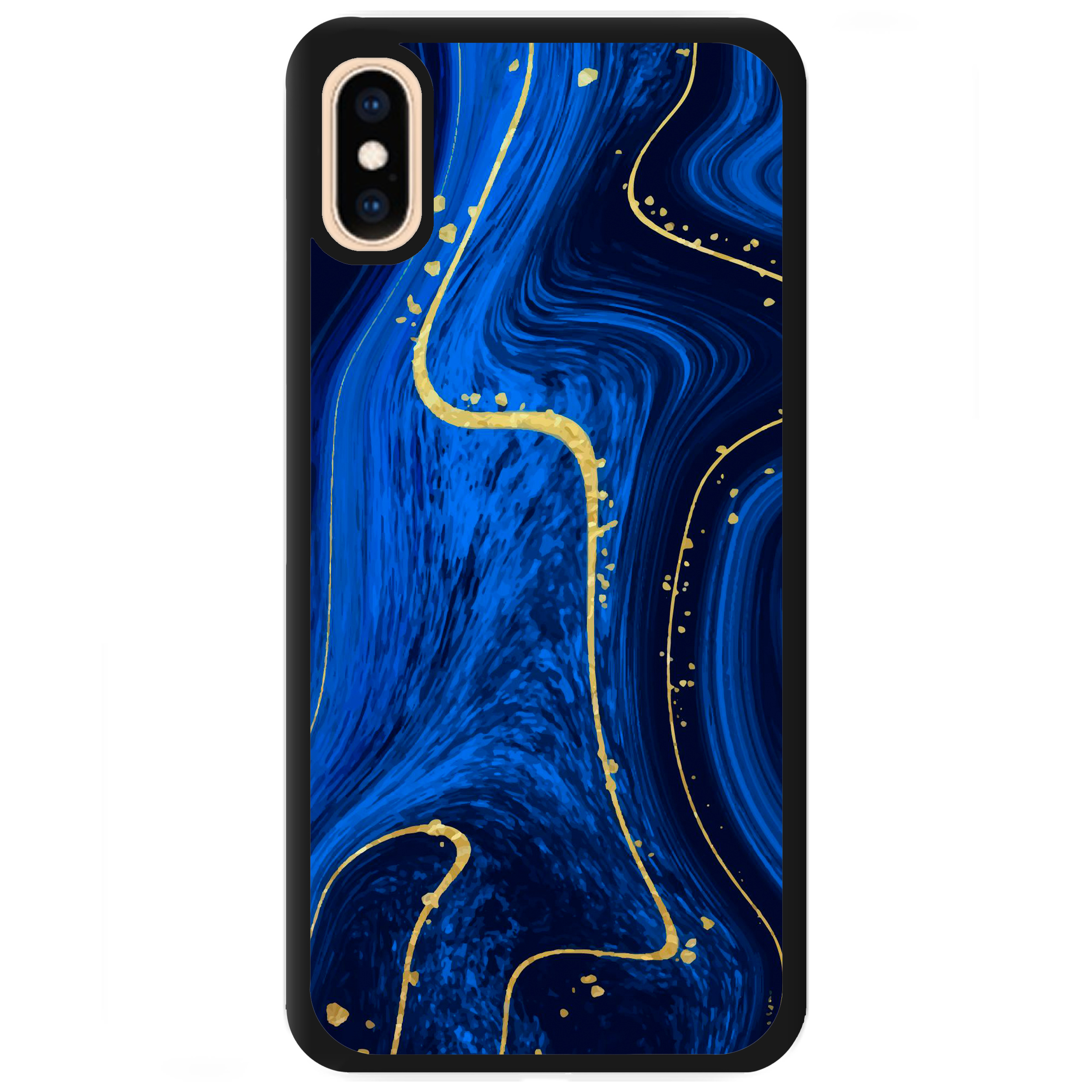Чохол для Apple iPhone XS Max 2D пластиковий з чорними силіконовими бортиками Blue dreams - фото 1 - Чохли для телефонів