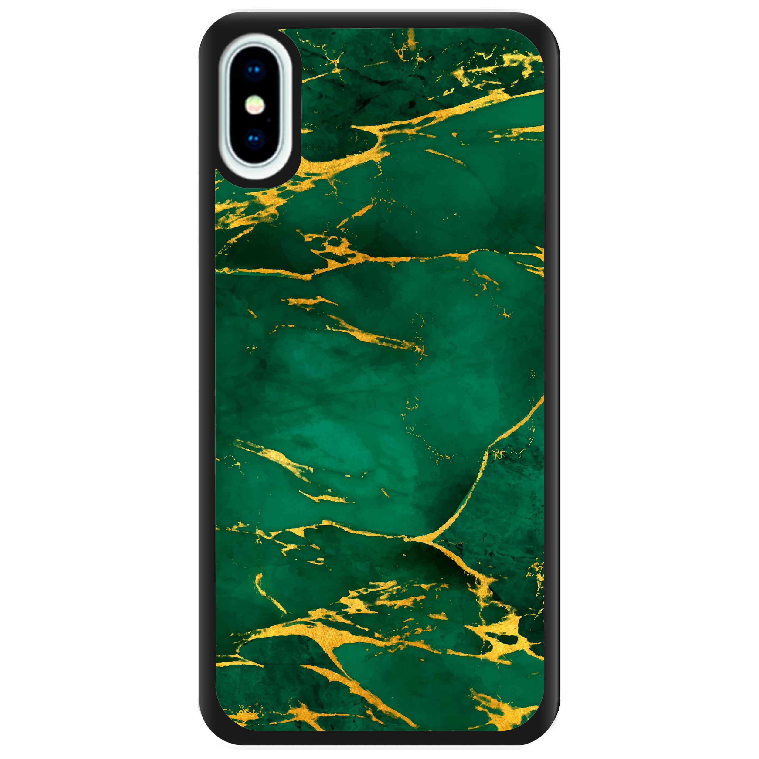 Чехол для Apple iPhone X пластиковый с чёрными силиконовыми бортиками Rest - фото 1 - Чехлы для телефонов