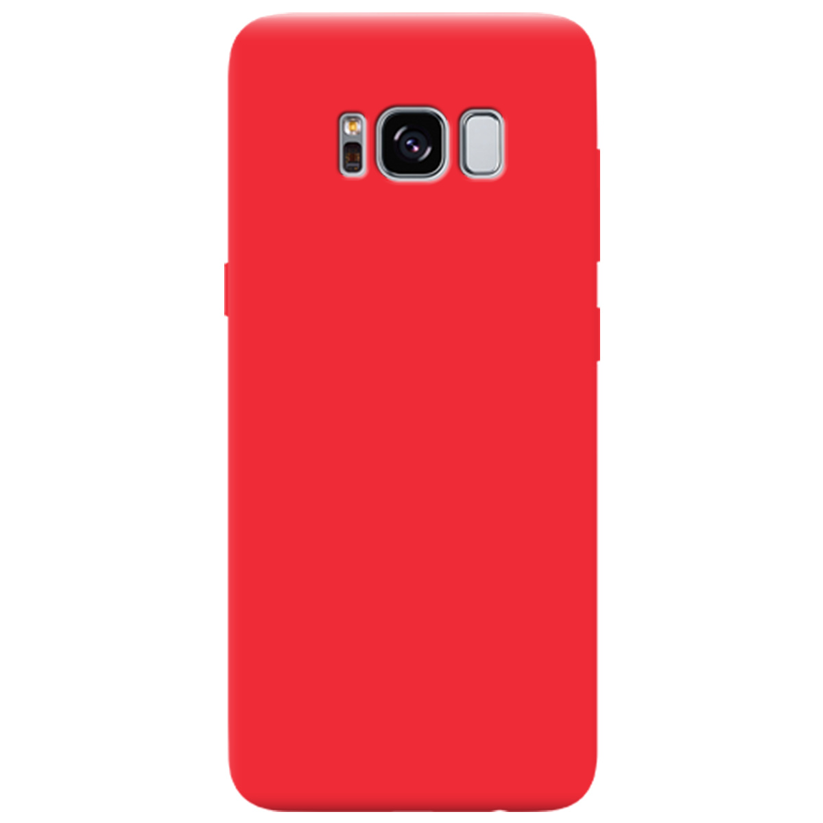 Чохол для Samsung Galaxy S8 яскраво-червоний матовий soft touch - фото 1 - Чохли для телефонів