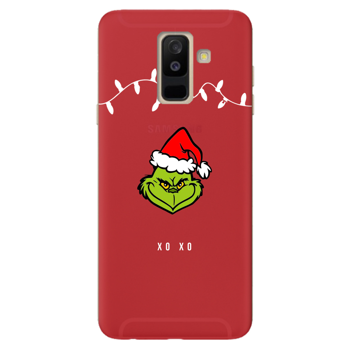 Чехол для Samsung Galaxy A6 Plus 2018 Grinch xo xo - фото 1 Чехол для Samsung Galaxy A6 Plus 2018 Grinch xo xo - фото 1 - Чехлы для телефонов