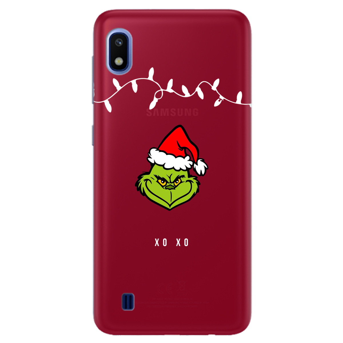 Чохол для Samsung Galaxy A10 Grinch xo xo - фото 1 Чохол для Samsung Galaxy A10 Grinch xo xo - фото 1 - Чохли для телефонів