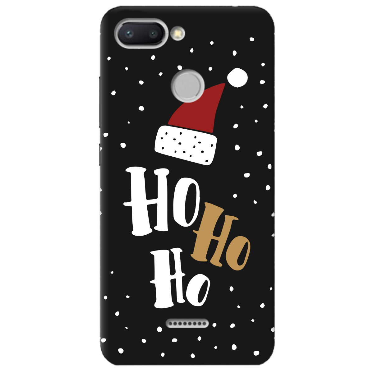 Чохол для Xiaomi Redmi 6 чорний матовий soft touch Ho-ho-ho - фото 1 - Чохли для телефонів
