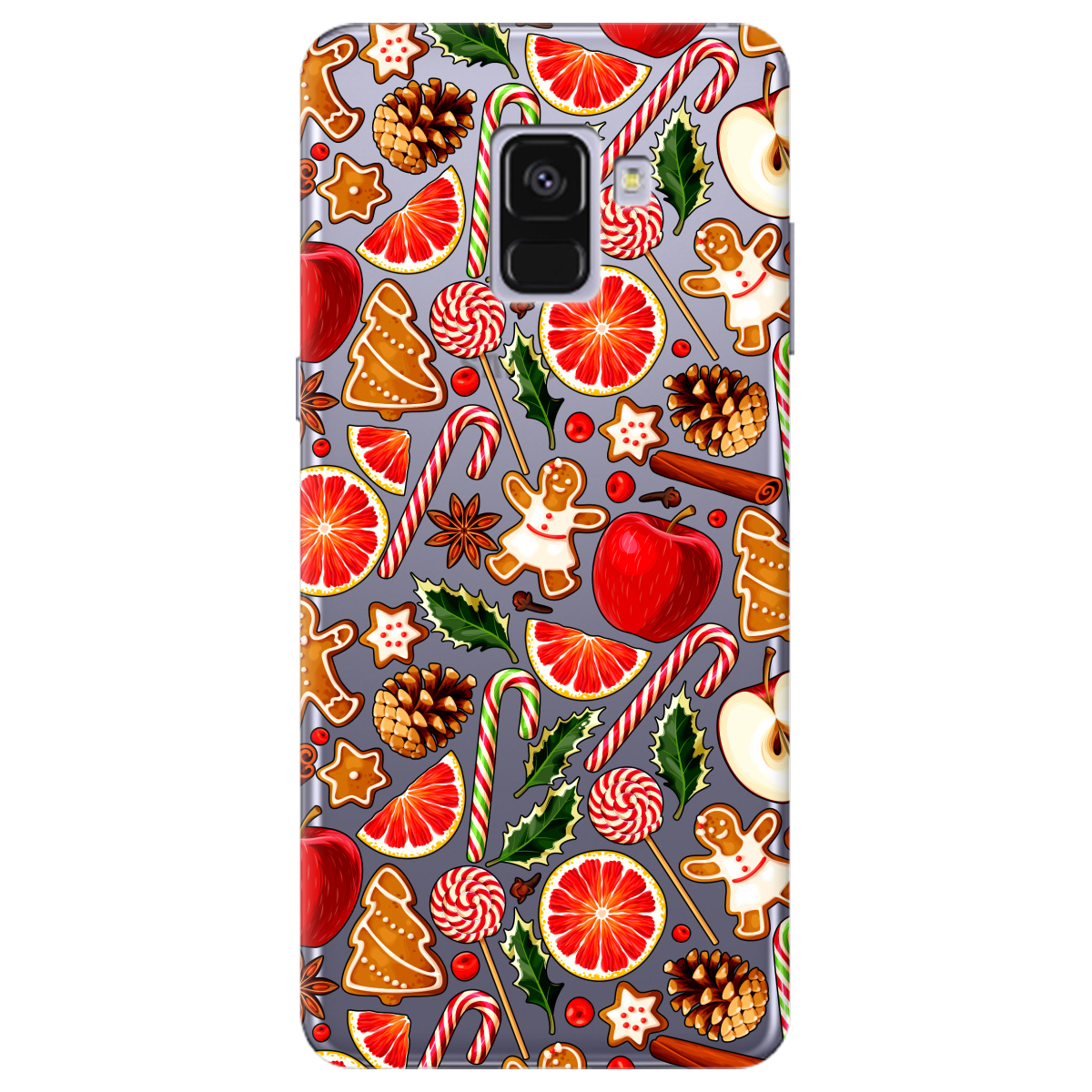 Чехол для Samsung Galaxy A8 2018 Christmas spices - фото 1 - Чехлы для телефонов