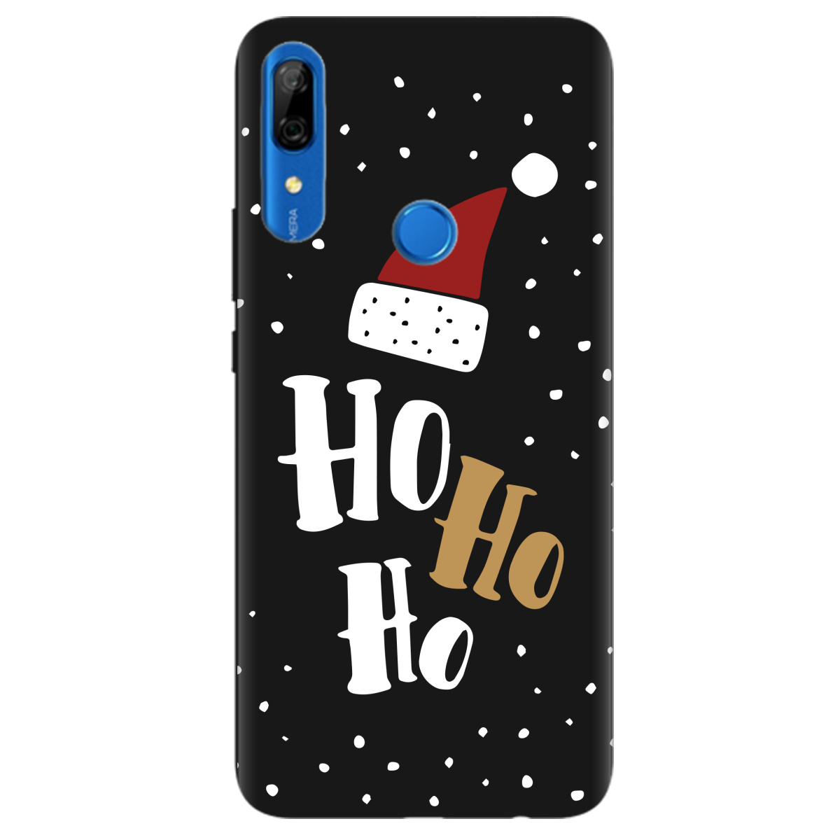 Чехол для Huawei P Smart Z черный матовый soft touch Ho-ho-ho - фото 1 - Чехлы для телефонов