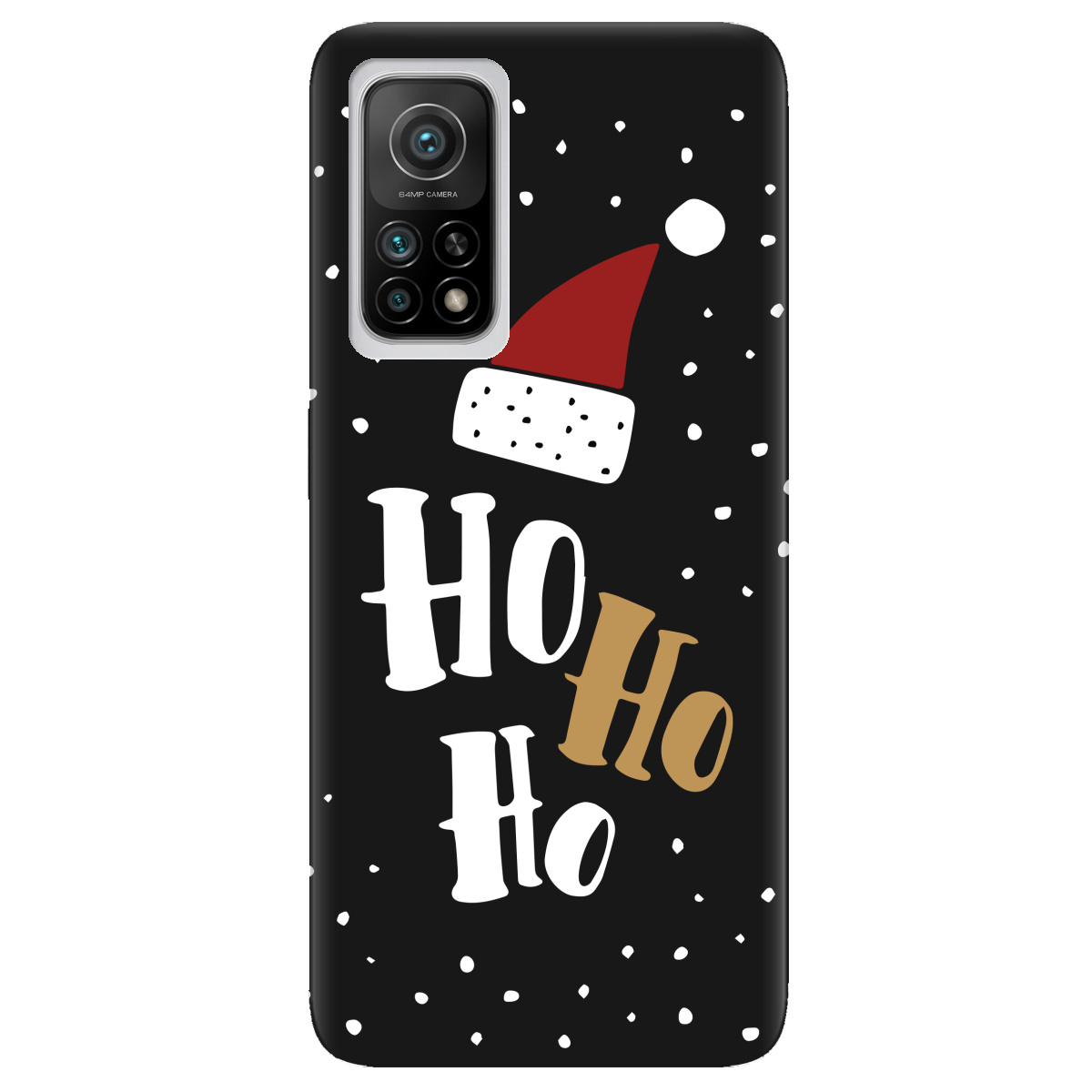 Чохол для Xiaomi Mi 10T/Mi 10T Pro чорний матовий soft touch Ho-ho-ho - фото 1 Чохол для Xiaomi Mi 10T/Mi 10T Pro чорний матовий soft touch Ho-ho-ho - фото 1 - Чохли для телефонів