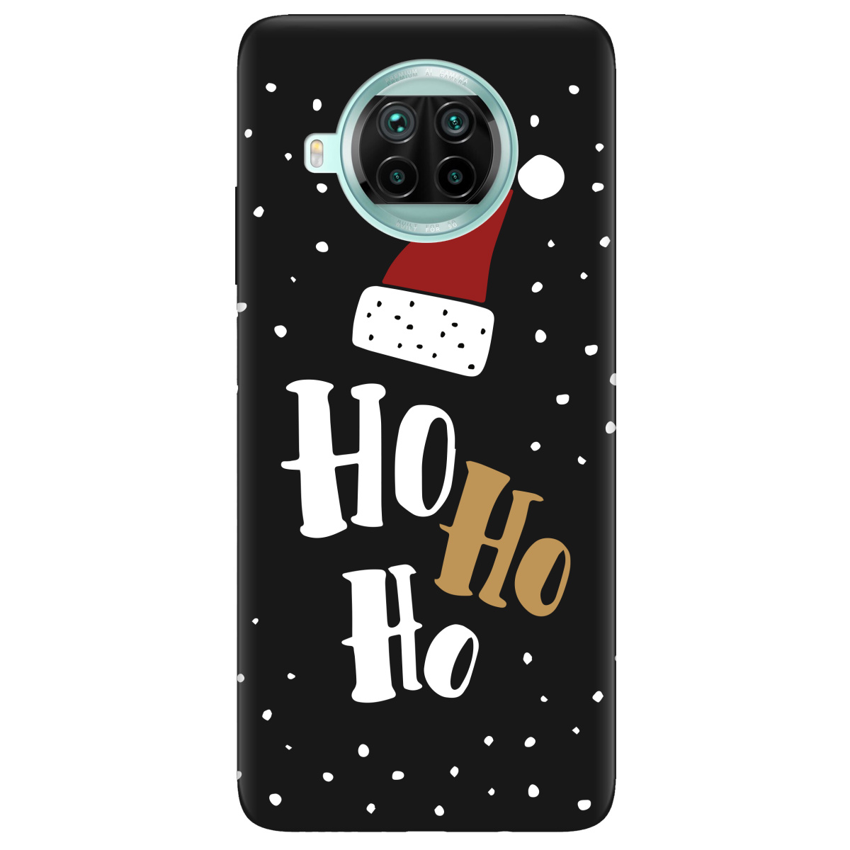 Чохол для Xiaomi Mi 10T Lite чорний матовий soft touch Ho-ho-ho - фото 1 - Чохли для телефонів