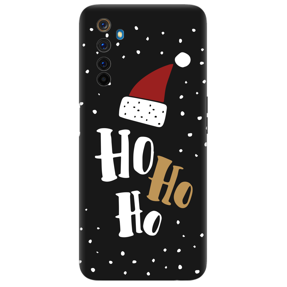 Чехол для Realme 6 Pro черный матовый soft touch Ho-ho-ho - фото 1 - Чехлы для телефонов