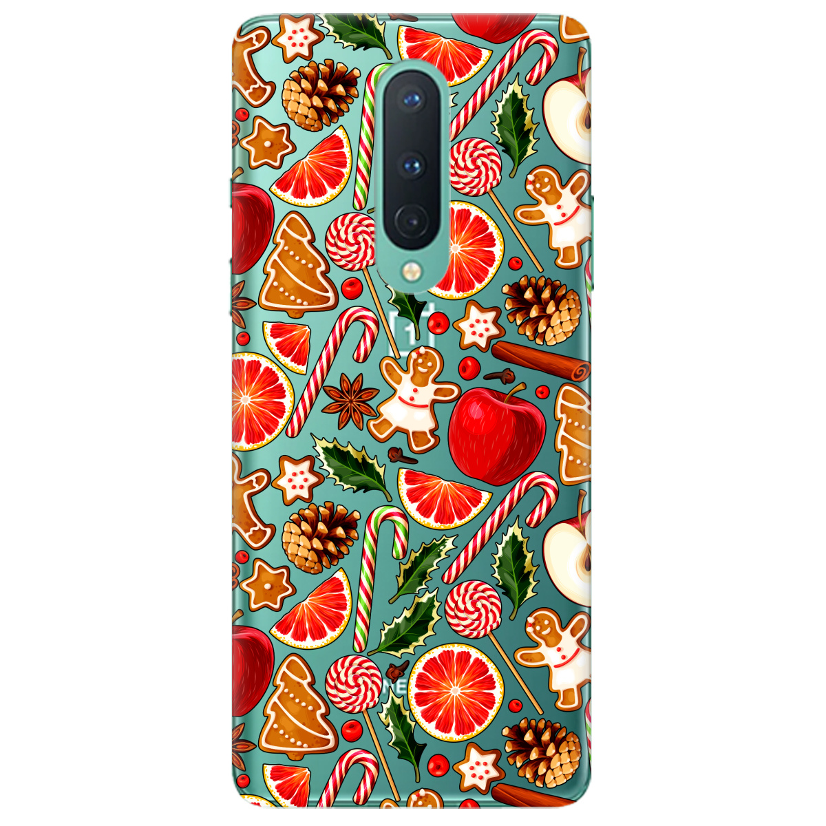 Чохол для OnePlus 8 Christmas spices - фото 1 Чохол для OnePlus 8 Christmas spices - фото 1 - Чохли для телефонів